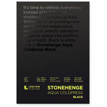 Stonehenge Aqua Black Medium Weight Pad, 140lb, Coldpress, 9 x 12 Inches... - £12.68 GBP