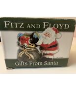 FITZ &amp; FLOYD Gifts From Santa Claus Set Of SALT &amp; PEPPER SHAKERS New Inl... - $17.00
