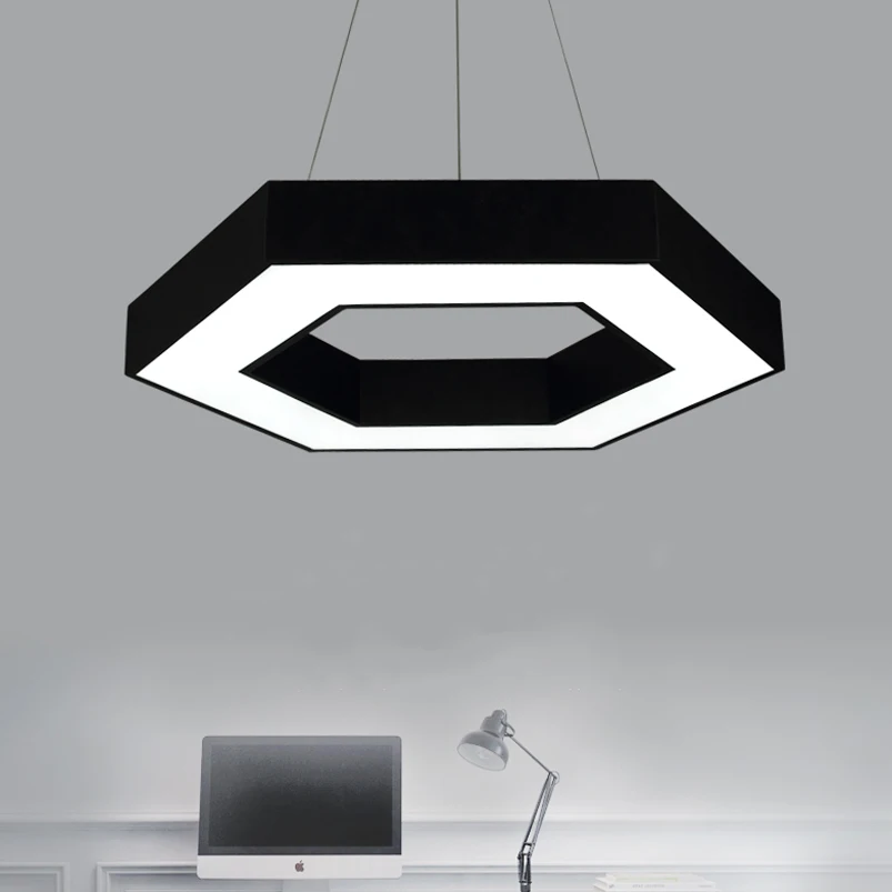 24W Office chandelier led modern creative personalized geometry restaurant - £83.06 GBP