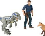 Mattel Jurassic World Dominion Human and Dino Pack, Owen &amp; Velociraptor ... - £20.43 GBP