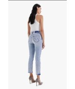Mother Superior Swooner Rascal Ankle Jeans Signs Symbols Distressed $385... - $123.74