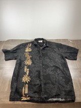Pacific Legend Shirt Mens XL Black Short Sleeve Button Up Hawaiian - £12.50 GBP