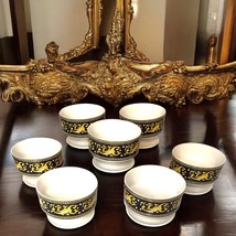 Antoinette Vintage Sherbet Dessert Dishes/Bowls Set/7 Footed Pedestal Regency - $23.84