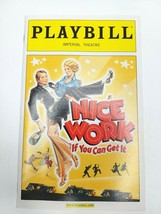 Nice Work Imperial Theatre Broadway Playbill June 2012 Broderick O&#39;Hara - £11.82 GBP