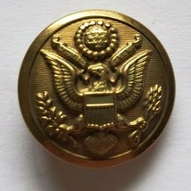 Vintage Great Seal Eagle US Army D Evans Attleboro Massachusetts Button ... - $15.00