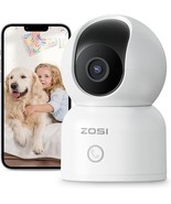 4MP Indoor Security Camera with Auto-Tracking, 2-Way Audio, and Night Vi... - $27.86 CAD