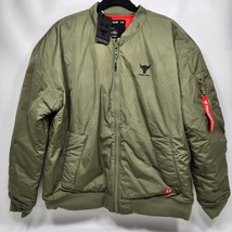 Under Armour Project Rock Insulated Bomber Jacket 1374425-346 Men&#39;s Size XL NWT - £116.00 GBP