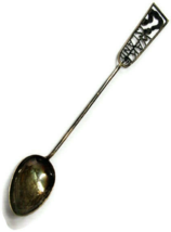  Sterling Silver Wake Island Souvenir Spoon Made in Hong Kong - £58.24 GBP