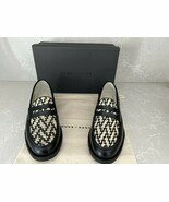 Duke &amp; Dexter Black Leather Loafers With Off White Insert Men’ Size 11 - $5,612.15 MXN