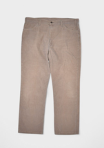 Vintage Levis Pants Mens 40x30 519 Corduroy Brown Khaki Straight Leg 80s - £29.08 GBP