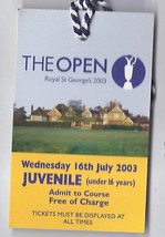 2003 British Open Ticket 4th Practice Day Wednesday July 16th - £49.10 GBP