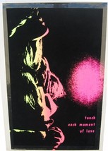 1970's Nude Woman Flocked Hippie Neon Blacklight Vintage 1960s Authentic... - $54.44