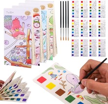 4 Pack Paint with Water Coloring Books for Toddlers Pocket Watercolor Pa... - £23.94 GBP
