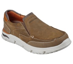 Men&#39;s SKECHERS Relaxe Vortell Navato Loafer Shoes, 204671 /KHK Multi Sizes Khaki - £79.89 GBP