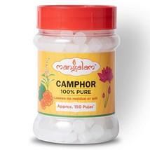 Mangalam Pure Camphor Kapoor Tablet Jar 100gm Kapur Hindu Puja Items - £10.20 GBP
