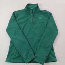The North Face ATTV Women's S Green 1/4 Snap Pullover Sweatshirt Pockets Outdoor image 14