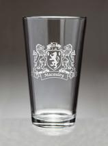 Macauley Irish Coat of Arms Pint Glasses (Sand Etched) - £53.81 GBP