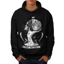 Wellcoda Dead Hand Goth Mens Hoodie, Skull Casual Hooded Sweatshirt - £25.23 GBP+