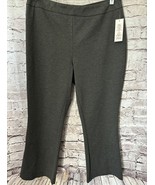 Nanette Lepore Pants Womens 1X Gray Pull On  Stretch Crop Ankle - $19.06