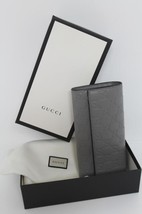 Authenticity Guarantee 
New Gucci GG Signature Continental Grey Leather Walle... - £546.13 GBP