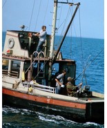 Jaws Orca at sea Shaw &amp; Scheider with rods Dreyfus piloting boat 24x36 p... - $29.99