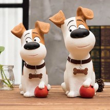 Funny Dog Piggy Bank Figurines Resin Coin Bank Money Boxes Home Decorati... - $32.70+