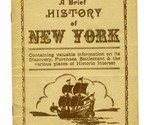A Brief History of New York 1948 Discovery Purchase Settlement - £11.05 GBP
