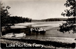 AR Lake Norfolk Ferry Arkansas RPPC Boat Landing Postcard Y16 - £15.89 GBP