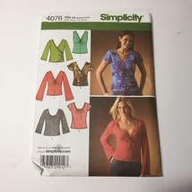 Simplicity 4076 Size 8-16 Misses' Knit Tops - $12.86