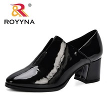Women Pumps High Heels Shoes Woman Round Toe Patent Leather Female Sexy Party Sh - £40.17 GBP