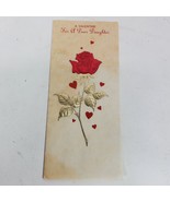 Vintage Valentine Card Dear Daughter - $259.89 MXN