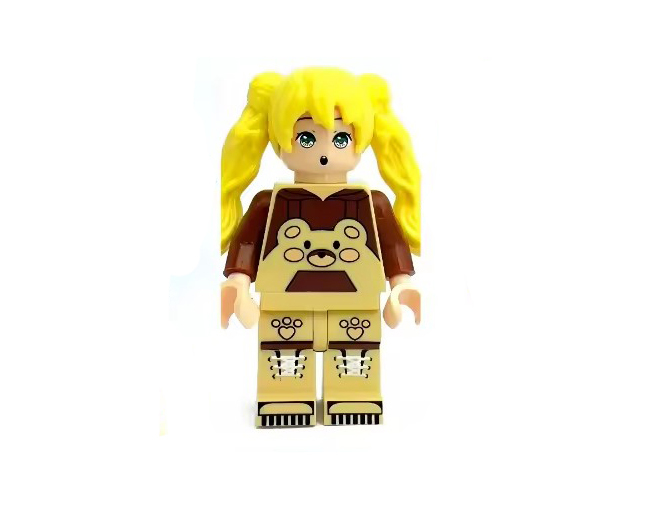 Minifigure Girl In Teddy Bear Outfit US Seller - $7.98