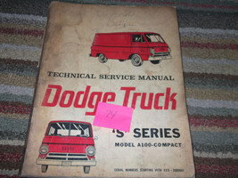 1974 1975 Dodge Camion A100 S Serie Compact Negozio Servizio Riparazione Manuale - £27.37 GBP