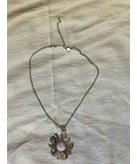 Cookie Lee Silver Colored Necklace with Sunlike Pendant NWOT - £7.19 GBP