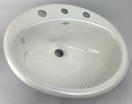 Unused Kohler Farmington® Sink Basin 8&quot; Center Set K-2904 White NOS - $188.09