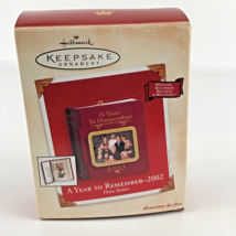 Hallmark Keepsake Ornament Year To Remember 2002 Photo Holder Record Messages - £15.73 GBP
