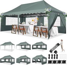 Hoteel Tents For Parties, 10X20 Canopy Outdoor Canopies With, Grey Green. - $123.99