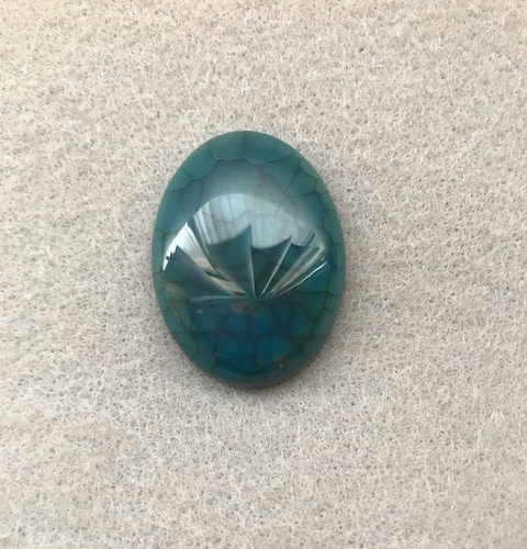 Dragon Veins White Blue 40x30mm, 30x40mm stone cab cabochon, agate, aqua... - $7.00