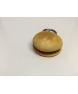 Vintage Burger Lover’s Keyring MINI HAMBURGER Keychain Porte-Clés HAMBOU... - £6.12 GBP