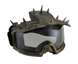 Zeckos Spiked Metallic Steampunk Padded Motorcycle Goggles Adult Costume... - £15.24 GBP