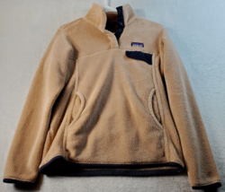 Patagonia Jackets Women Size Small Beige 100% Polyester Logo Long Sleeve Pockets - £40.78 GBP