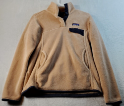 Patagonia Jackets Women Size Small Beige 100% Polyester Logo Long Sleeve Pockets - £38.72 GBP