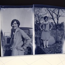 Vintage Photo Negative Pretty Young Woman With Short Hair 1930s - $195.99 MXN