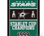 Dallas Stars Flag 3x5ft Banner Polyester Ice Hockey Stanley Cup stars001 - £12.67 GBP