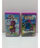 Barney&#39;s Rhyme Time Rhythm VHS 2000 Video Tape Lot of TWO - More Barney ... - $8.90