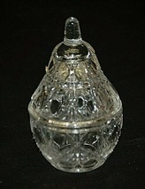 Anna Hutte Bleikristall 24% Lead Crystal Mini Covered Dish Foil Tag W. G... - $19.79