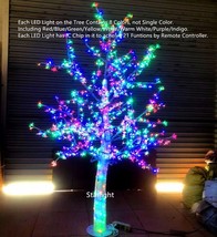 5ft RGB Multi-color Changing 21 Functions LED Christmas Tree with Lighti... - £371.58 GBP