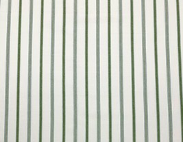 Ballard Designs Conley Stripe Fern Green White Multiuse Fabric By The Yard 56&quot;W - £13.32 GBP