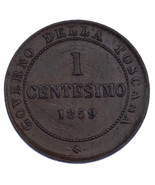 1859 Italien États Toscane 1 Centesimo, UNC État C#81 - $2,024.58 MXN
