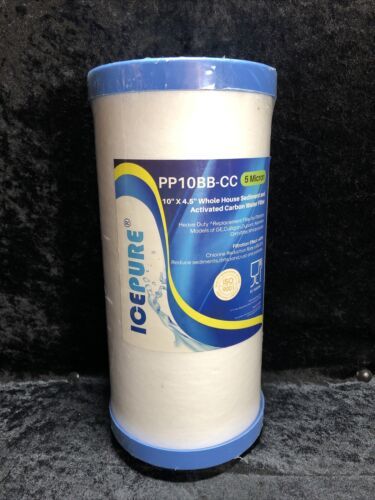 IcePure PP10BB-CC 5 Micron Sediment & Activated Carbon Filter 10"x 4.5" Sealed - $6.92